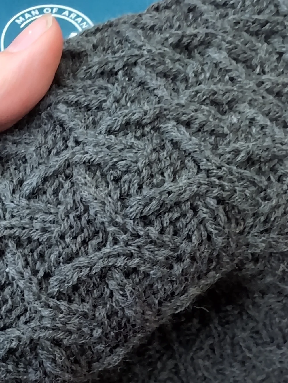 Man Of Aran Irish Wool Cowel Scarf